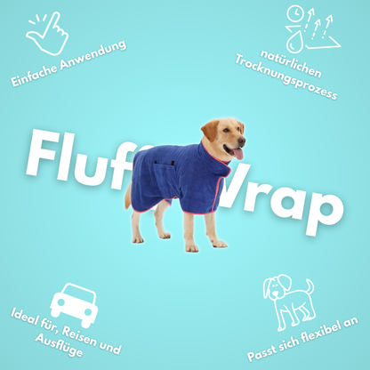 FluffyWrap: Der saugstarke Hunde Bademantel