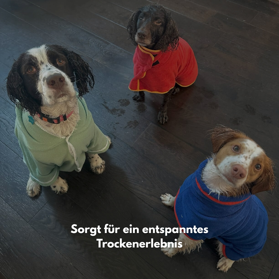 FluffyWrap: Der saugstarke Hunde Bademantel